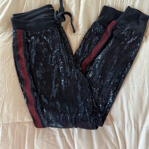 Abercrombie & Fitch Sequin Joggers - Navy